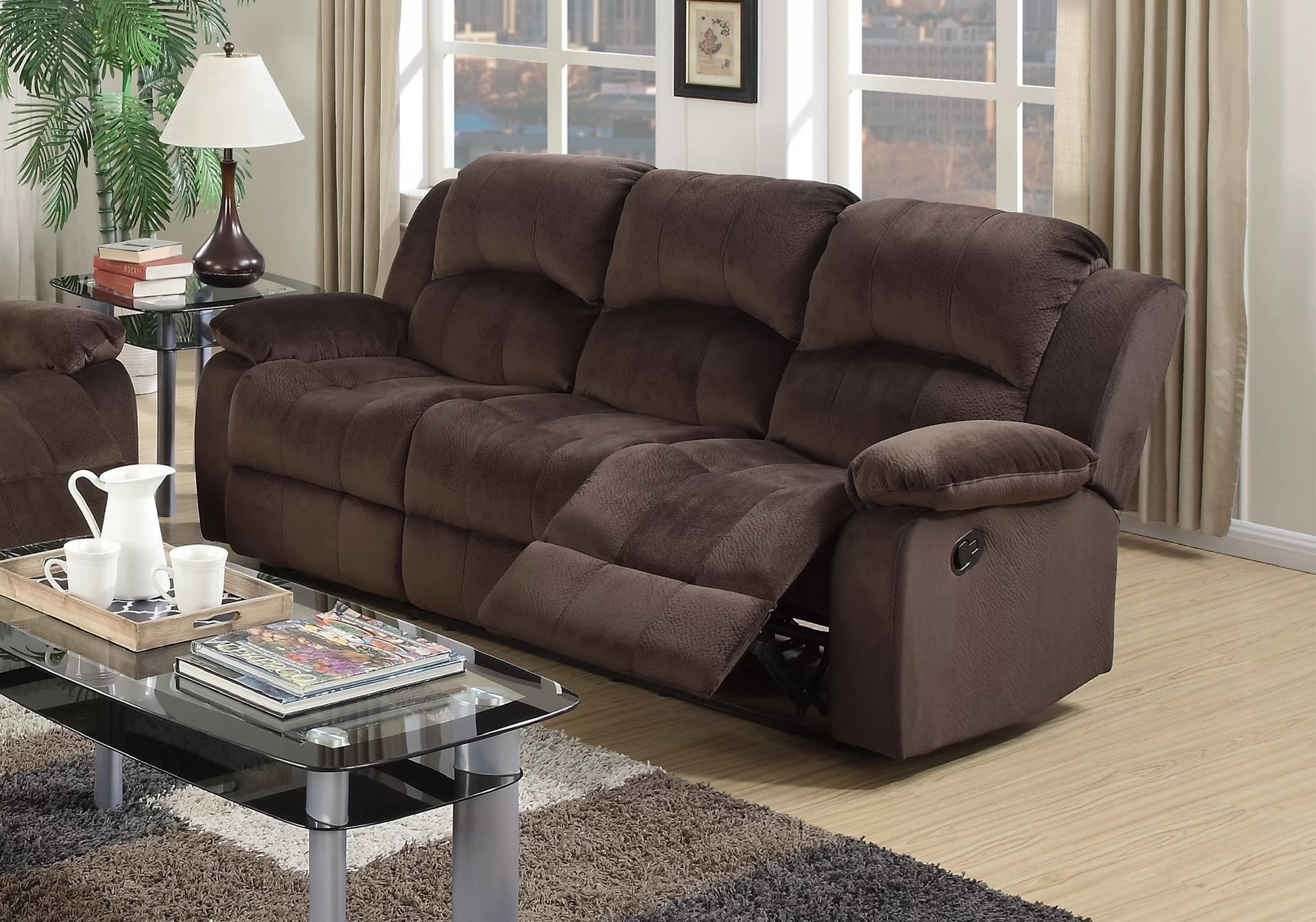 TWO PIECE RECLINER SOFA AND LOVESEAT 