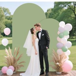 2 Arch Background With Cover Color Sage Green $40