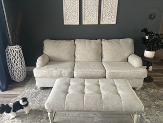 Couch and ottoman