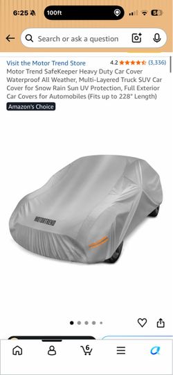 CAR COVER: up to 228”
