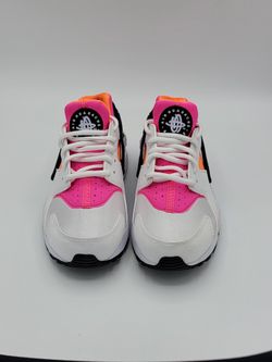 Nike Air Huarache Run Women 624835-102 White Total Orange Sneakers Size 6.5