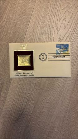 1981 Space Shuttle First Day Cover with Metal Stamp Plate