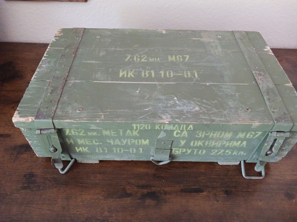 Wooden Ammo Box