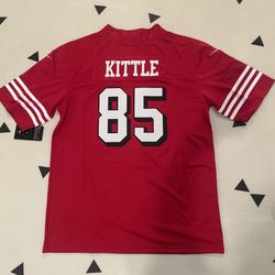 San Francisco 49ers George Kittle Throwback Red Stitched Jersey