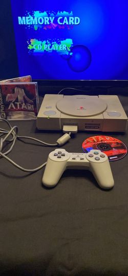 PS1 -1999 - new controller, power, component cables and 1 game