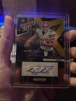 1/5 Gold/Black Prizm Tim Tebow Auto