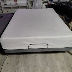 Queen Posturpedic Adjusted Bed
