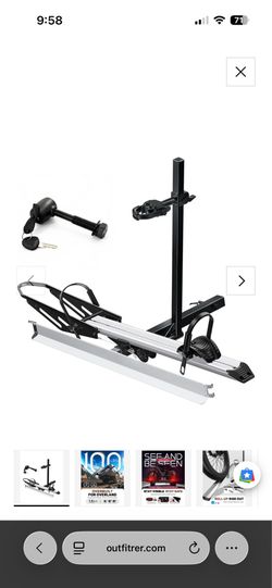 Bike rack with ramp
