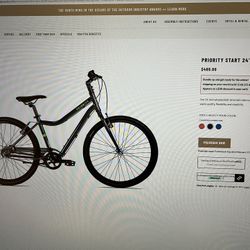 Priority Start 24” Belt-drive Bicycle