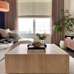 Travertine Marble Coffee Table 