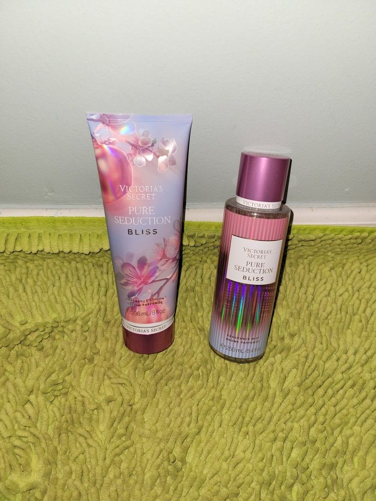 Lotion 8oz And Fragrance Mist 8.4oz Pure Bliss  Victoria Secret 