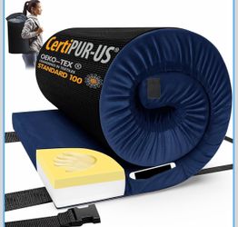 Queen size memory foam pad with removable cover