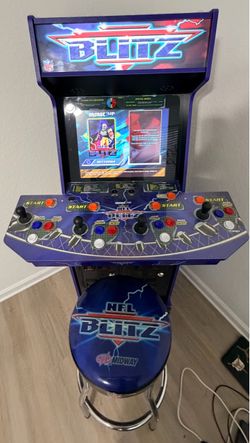Arcade1Up NFL Blitz Legends 4-Player Arcade + Matching Stool