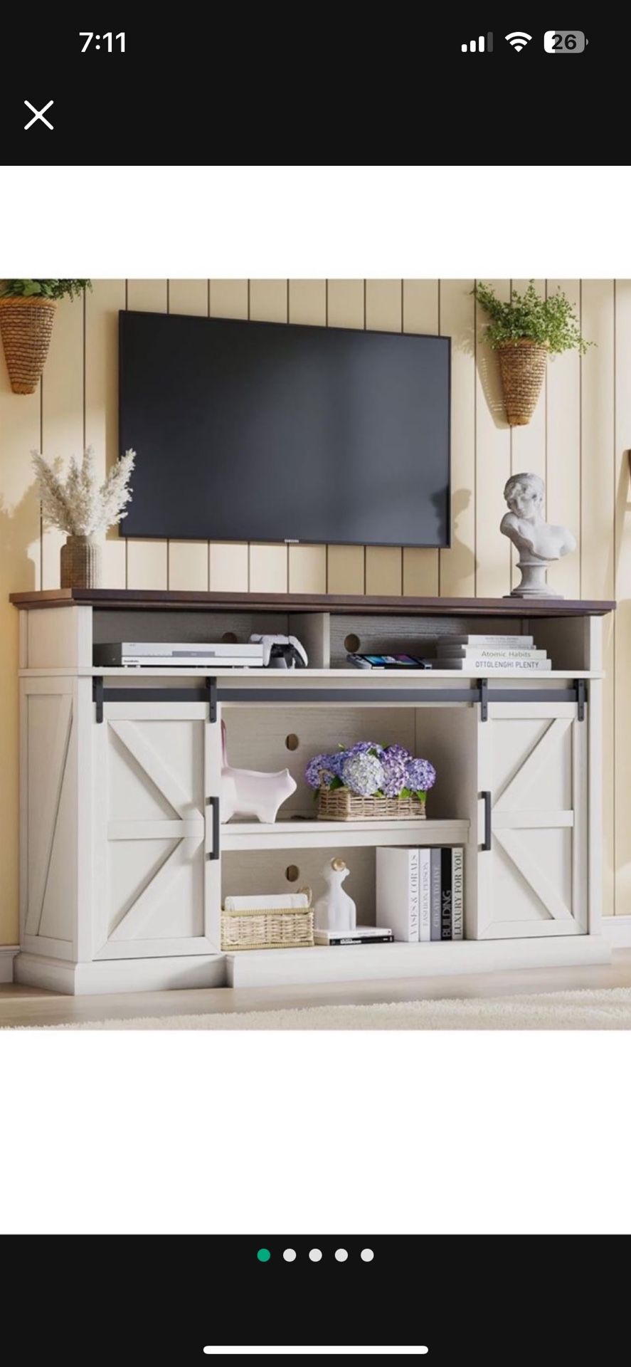 66 Inch TV Stand (New)