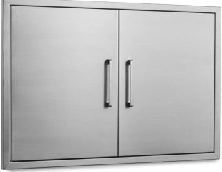 Outdoor kitchen doors, 30 inches wide x 21 inches high, stainless steel double access door, flush mount for outdoor kitchen and BBQ island Brand new E