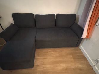 Dark Grey L-Shaped Corner Sofa