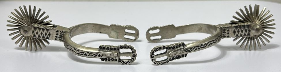  Metal Cowboy Gaucho Spurs Marked Chile (#1236)