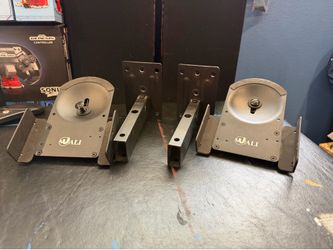 WALI Adjustable Bookshelf Speaker Wall Mounts - Pair (SWM201)