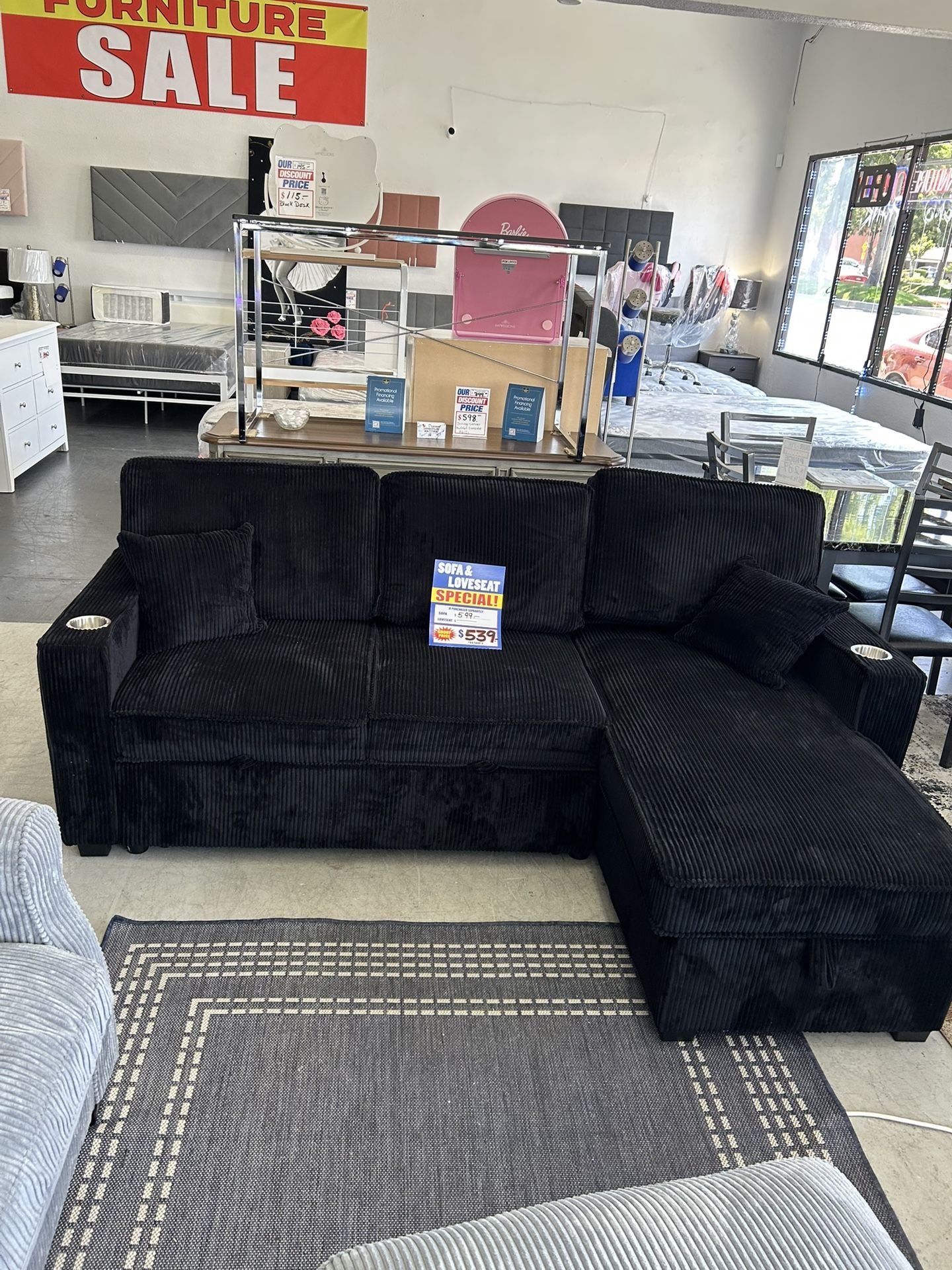 Reversible And Convertible Sofa Bed With Storage Chaice