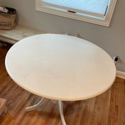 White Kitchen Table, Great For Kids Activities 