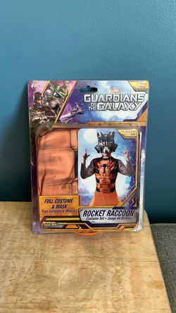 HALLOWEEN MARVEL GUARDIANS OF THE GALAXY ROCKET RACCOON KIDS SIZE MEDIUM 8-10 COSTUME
