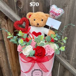 Eternal Wood Flowers Valentines Day