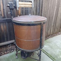 Easy brand Copper Tub Washing Machine Early 1900s Antique 