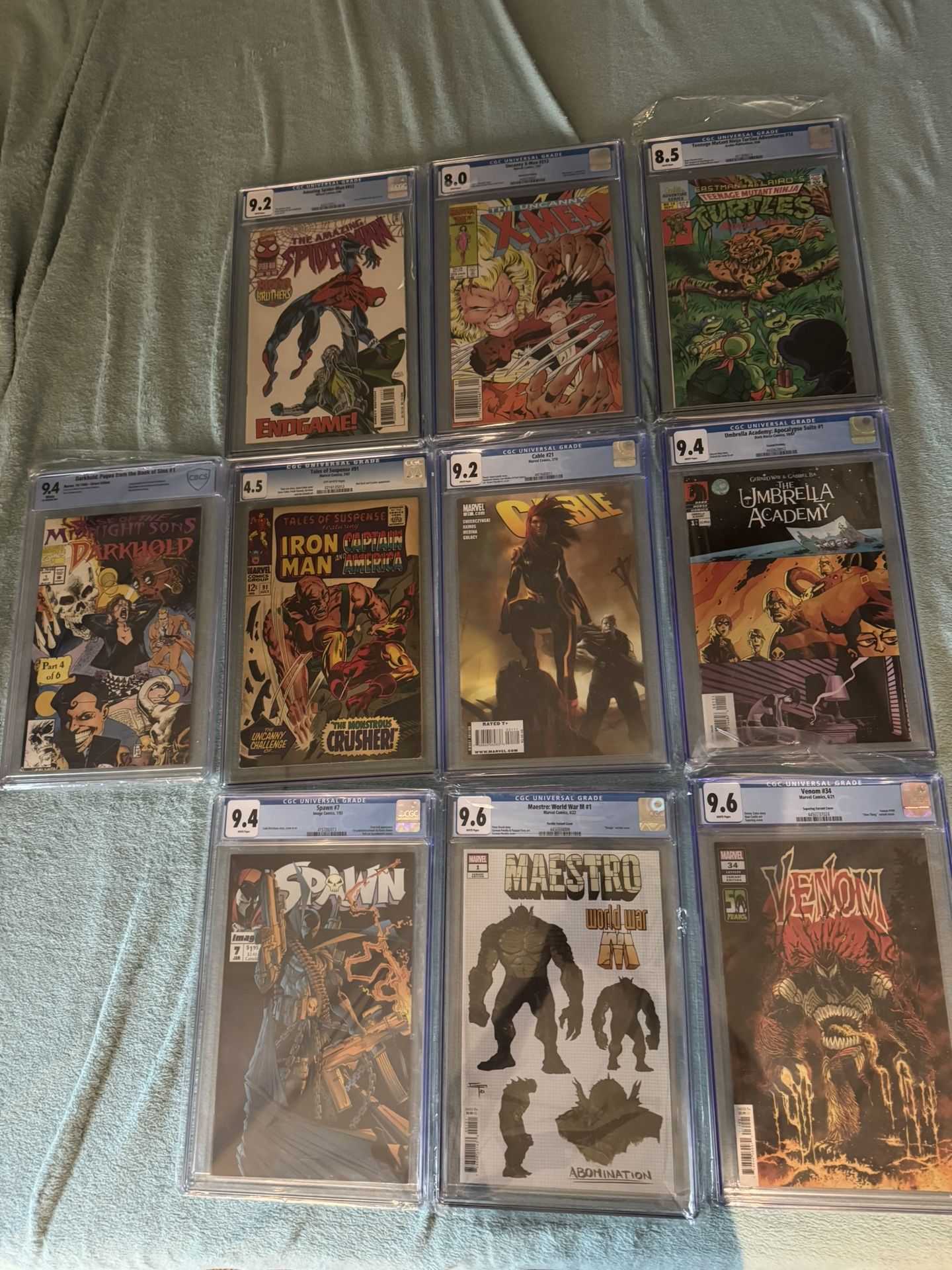 Graded Comic Book Lot 10 Total