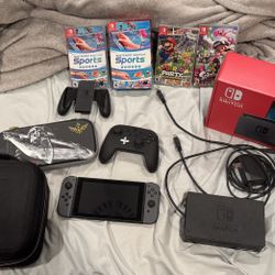 Nintendo Switch Bundle: 3 Games, 2 Cases, 1 Controller