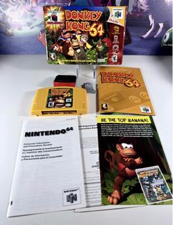 Donkey Kong 64 (Nintendo 64 N64) VGC CIB Complete w/ Expansion Pack & Tool
