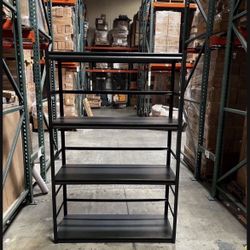 New In Box 4 Tiers Black 47.2"X17.8"X72" Metal shelves Storage