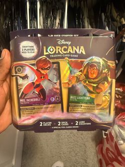 Disney Lorcana Wilds Unknown 2-Player Starter Set Buzz Incredibles In Hand(Q-76)