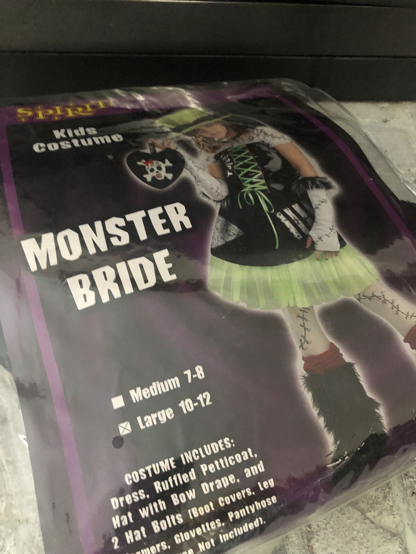 Monster Bride Youth Costume Large 10-12