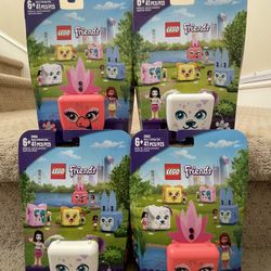 Lego Friends Emma’s Dalmatian Cube 41663 & Olivia’s Flamingo Cube 41662