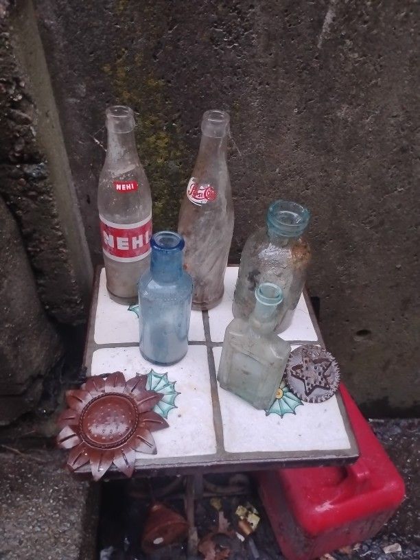 Antique Bottles One -$7