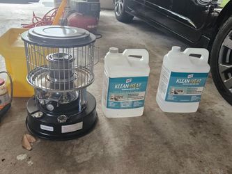 Kerosene Radiant Heater Stove + Klean-Heat Odorless Fuel Jugs