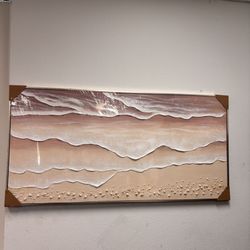 New 60x30 Horizontal Canvas Extra Large Plaster Wall Decor