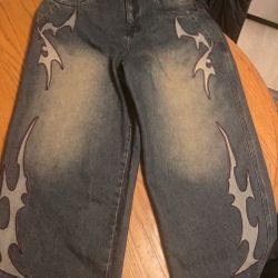 VITRIOL Men’s Wide Leg Jeans 