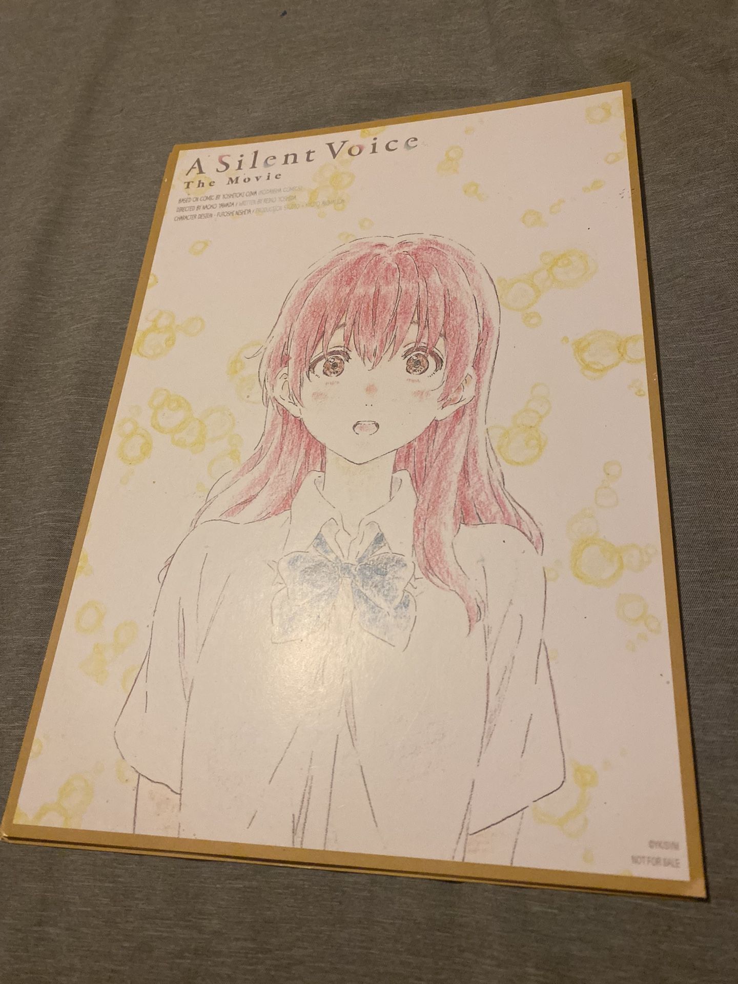 A Silent Voice Promo Poster USA Release Measures 8x11