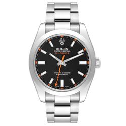 2007 Rolex 40mm Milgauss Ref# 116400 Oyster Perpetual Stainless Steel Watch Black Dial. (700-10164)