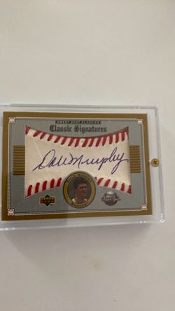 Dale Murphy Upper Deck Sweet Spot Classic Signatures Auto Card