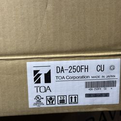TOA DA-250FH  CU (BRAND NEW - NEVER USED