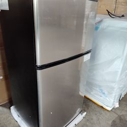 3.5cu.ft Compact Refrigerator Mini Fridge with Freezer, Krib Bling Small  Refrigerator with 2 Door, Silver for Sale in Chino, CA - OfferUp