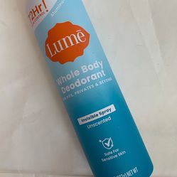 Lume Whole Body Deodorant Unscented NEW Aluminum Free