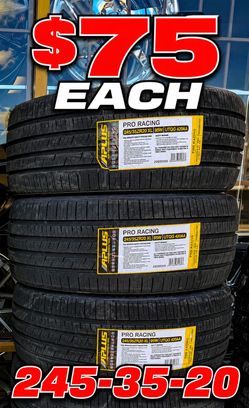 BRAND NEW TIRES 245-35-20 ! A PLUS TIRES ! 😁