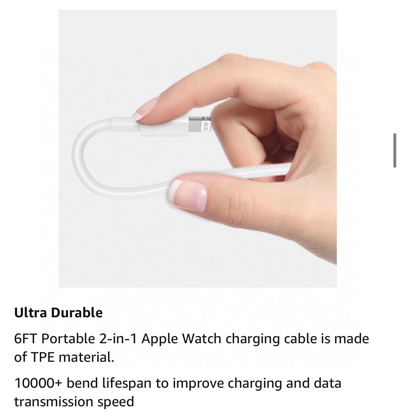 Apple Watch Charger，2023 Upgraded 2 in 1 iPhone and iWatch Wireless Magnetic Fast Charging Cable 6FT with USB-C Charger Block Compatible with Apple Wa