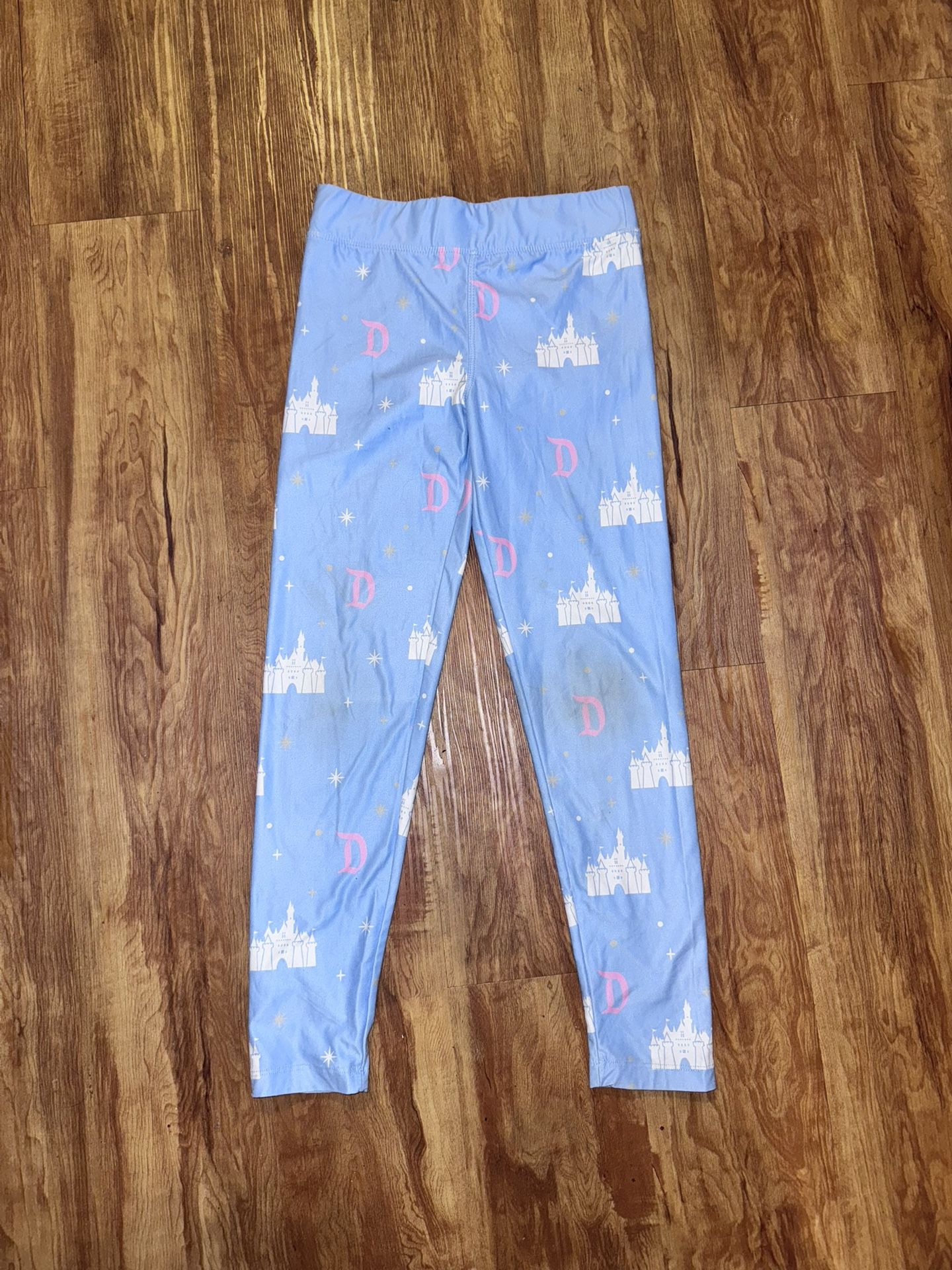 Disney parks Girls size Medium lounge Leggings Disneyland Sleeping Beauty Castle