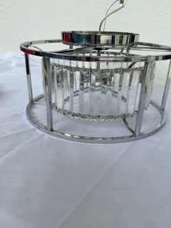 Lámpara de techo con cristales