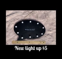New Light Up Chalkboard 