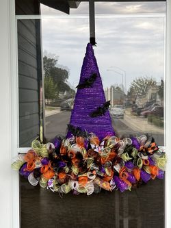 Halloween Witch Wreath